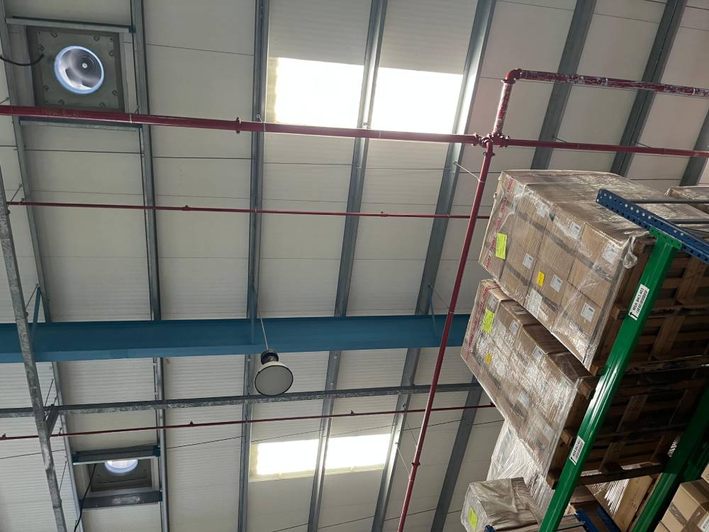 Clima UNO Dip HVLS fans Installation
